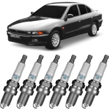 Jogo Kit 6 Velas Ignição Mitsubishi Galant 1997 Ngk Platinum Jogo Kit 6 Velas Ignição Mitsubishi Galant 1997 Ngk Platinum