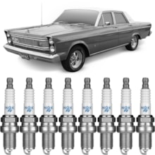 Jogo Kit 8 Velas Ignição Ford Galaxie 4.8 V8 Motor 292 Ngk