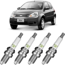 Jogo Velas Ford Ka Fiesta 1.0 8v Zetec Rocam Flex NGK Green Jogo Velas Ford Ka Fiesta 1.0 8v Zetec Rocam Flex NGK Green
