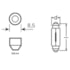 Kit 10 Lâmpadas Convencional 12v 10w T3.25 SV8.5-8 Hella