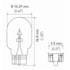 Kit 10 Lâmpadas Esmagadas T10 12v Caminhões 5w Hella