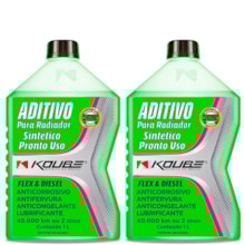 Kit 2 Aditivo Radiador Sintético Pronto Para Uso Koube Verde Kit 2 Aditivo Radiador Sintético Pronto Para Uso Koube Verde