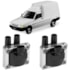 Kit 2 Bobinas Ignição Fiat Fiorino 1.3 8v 2003 a 2007 Ngk