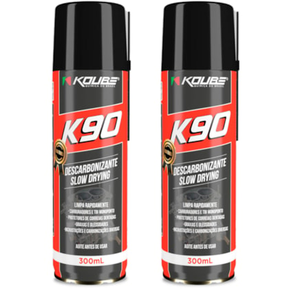 Kit 2 Descarbonizante Slow Drying K90 300 Ml Koube