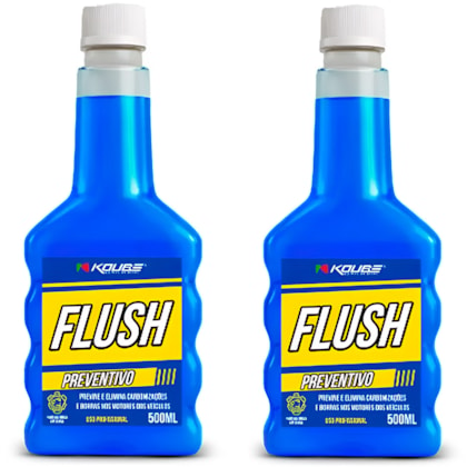 Kit 2 Flush Preventivo Previne Borra do Motor Koube 500ml