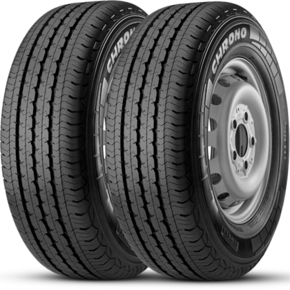 Kit 2 Pneus Aro 14 185R14C 102R Pirelli Chrono