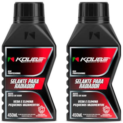 Kit 2 Selante para Vedar Vazamento Radiador 450ml Koube