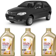 Kit 3 Óleo Fiat Palio 1.4 8v MPI Helix Ultra AV 5W-40 Shell