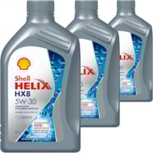 Kit 3 Óleo Toyota Etios 1.3 16v Helix HX8 SP 5W-30 Shell