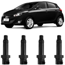 Kit 4 Bobinas Ignição Hyundai HB20 1.6 16v 2012 a 2021 Ngk