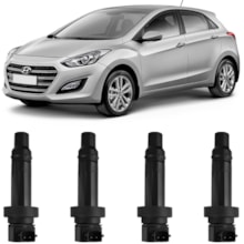 Kit 4 Bobinas Ignição Hyundai i30 1.6 16v 2013 a 2017 Ngk