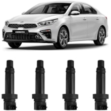 Kit 4 Bobinas Ignição Kia Motors Cerato 1.6 2009 a 2021 Ngk