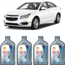 Kit 4 Óleo Chevrolet Cruze 1.4 16v Helix HX8 SP 5W-30 Shell