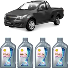 Kit 4 Óleo Chevrolet Montana 1.4 Helix HX8 SP 5W-30 Shell