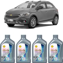 Kit 4 Óleo Chevrolet Onix 1.0 8v Helix HX8 AG 0W-20 Shell