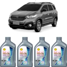 Kit 4 Óleo Chevrolet Spin 1.0 12v Helix HX8 AG 0W-20 Shell