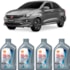 Kit 4 Óleo Fiat Cronos 1.3 8v MPI Helix HX8 AG 0W-20 Shell