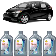 Kit 4 Óleo Honda Fit 1.5 16v PGMFI Helix HX8 AG 0W-20 Shell