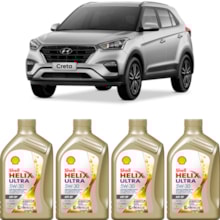 Kit 4 Óleo Hyundai Creta 1.0 T-GDI Helix Ultra SP 5W30 Shell