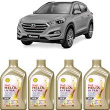 Kit 4 Óleo Hyundai Tucson 1.6 Helix Ultra SP 5W-30 Shell