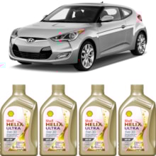 Kit 4 Óleo Hyundai Veloster 1.6 Helix Ultra SP 5W-30 Shell