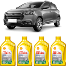 Kit 4 Óleo Jac T3 1.5 16v MPI Helix HX6 Flex 15W-40 Shell