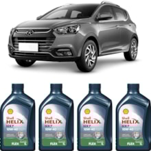 Kit 4 Óleo Jac T3 1.5 16v MPI Helix HX7 SP 10W-40 Shell