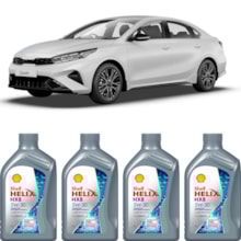 Kit 4 Óleo Kia Cerato 1.6 16v Helix HX8 SP 5W-30 Shell