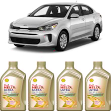 Kit 4 Óleo Kia Rio 1.4 16v Helix Ultra ECT C2/C3 0W30 Shell