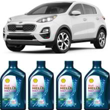 Kit 4 Óleo Kia Sportage 2.0 16v Helix HX7 Flex 5W-30 Shell
