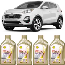 Kit 4 Óleo Kia Sportage 2.0 SMPFI Helix Ultra SP 5W-30 Shell