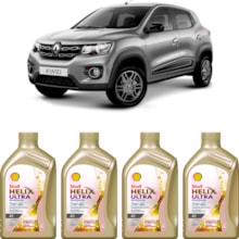 Kit 4 Óleo Renault Kwid 1.0 12v Helix Ultra AV 5W-40 Shell