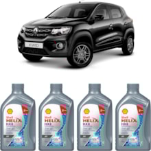 Kit 4 Óleo Renault Kwid 1.0 12v MPFI Helix HX8AV 5W-40 Shell