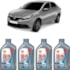 Kit 4 Óleo Renault Logan 1.0 12v MPI Helix HX8AV 5W-40 Shell