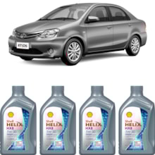 Kit 4 Óleo Toyota Etios 1.3 16v Helix HX8 SP 5W-30 Shell