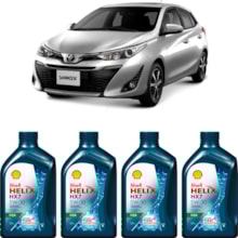 Kit 4 Óleo Toyota Yaris 1.3 16v Helix HX7 Flex 5W-30 Shell