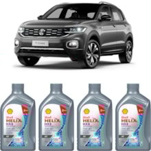 Kit 4 Óleo Volkswagen T-Cross 1.0 Helix HX8AV 5W-40 Shell