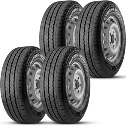 Kit 4 Pneus Aro 14 185R14C 102R Pirelli Chrono