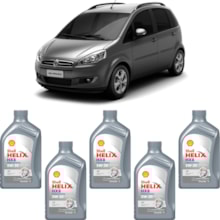 Kit 5 Óleo Fiat Idea 1.6 16v MPFI Helix HX8 AF 5W-30 Shell