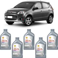 Kit 5 Óleo Fiat Palio 1.6 16v MPFI Helix HX8 AF 5W-30 Shell