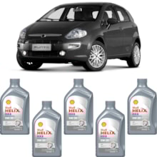 Kit 5 Óleo Fiat Punto 1.6 16v MPFI Helix HX8 AF 5W-30 Shell