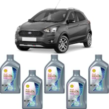 Kit 5 Óleo Ford New Ka 1.0 12v Helix HX8 AG 0W-20 Shell