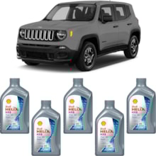 Kit 5 Óleo Jeep Renegade 1.8 16v Helix HX8 SP 5W-30 Shell