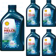 Kit 5 Óleo Kia Sorento 2.0 16v Helix HX7 Flex 5W-30 Shell