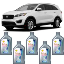 Kit 5 Óleo Kia Sorento 2.4 16v GDl Helix HX8 SP 5W-30 Shell