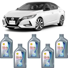 Kit 5 Óleo Nissan Sentra 2.0 16v Helix HX8 SP 5W-30 Shell
