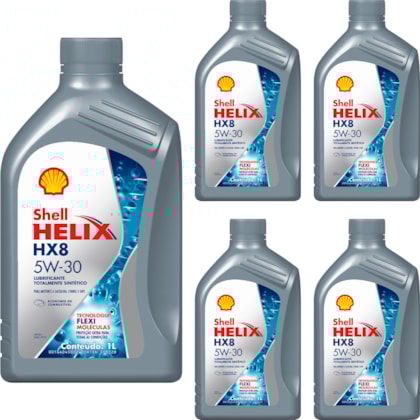Kit 5 Óleo Nissan Sentra 2.0 16v Helix HX8 SP 5W-30 Shell - Box Online