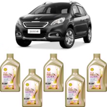Kit 5 Óleo Peugeot 2008 1.6 16v Helix Ultra AV 5W-40 Shell