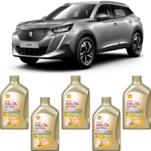 Kit 5 Óleo Peugeot 2008 1.6 Helix Ultra ECT C2/C3 0W30 Shell