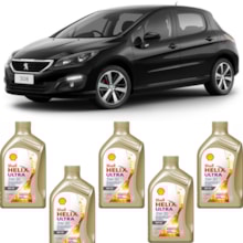 Kit 5 Óleo Peugeot 308 1.6 Helix Ultra ECT C2 5W-30 Shell